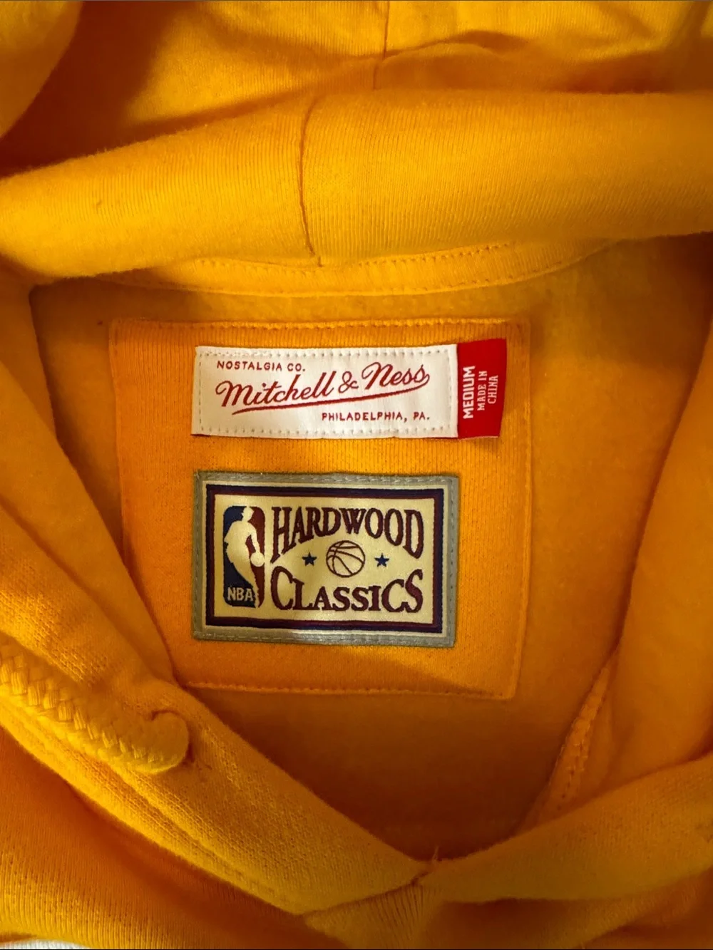 Mitchell & Ness Houston Rockets Red and Yellow Pullover Hoodie